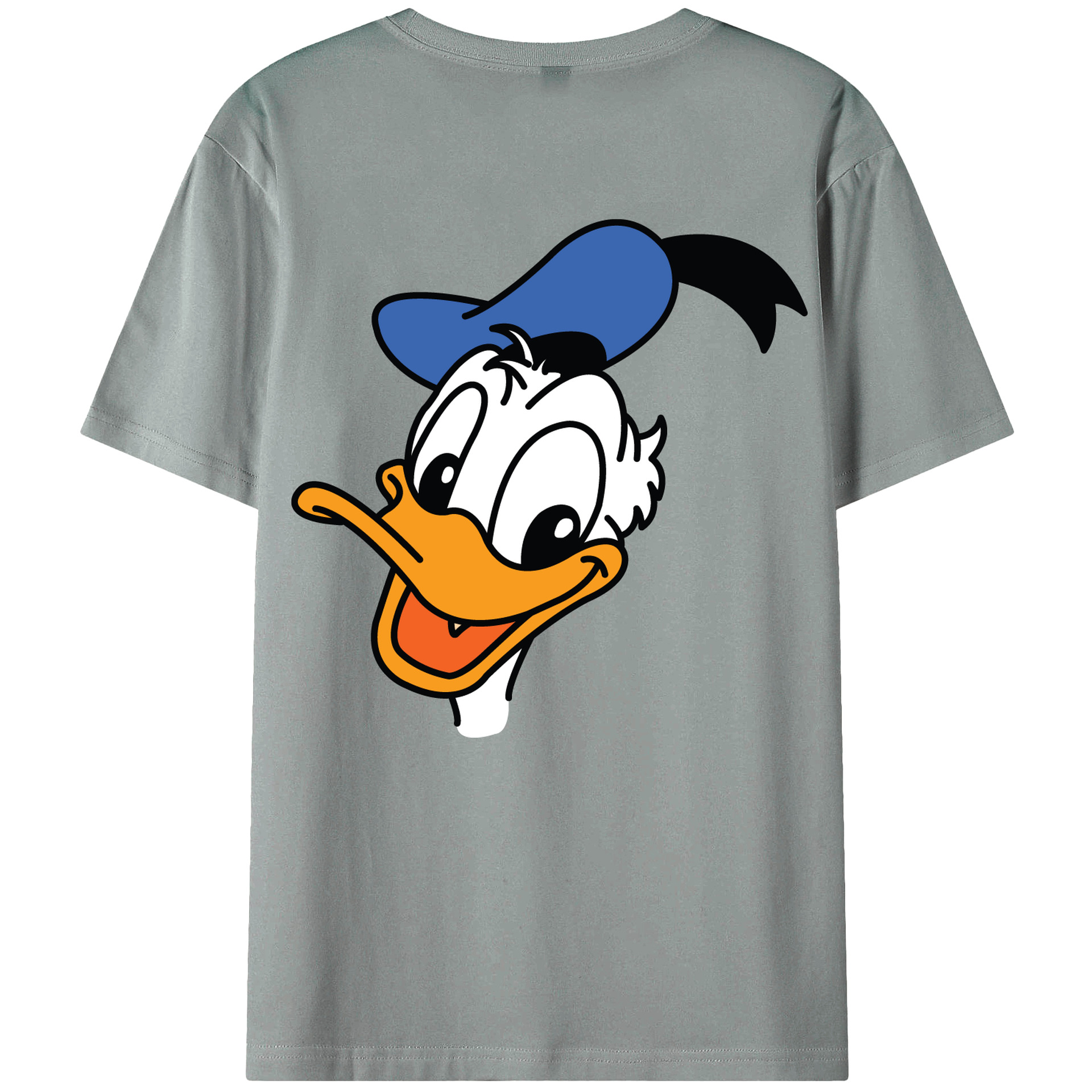 ミッキーマウス Mickey Mouse 綿100％ メンズ半袖Tシャツ（バックプリント） 通気性